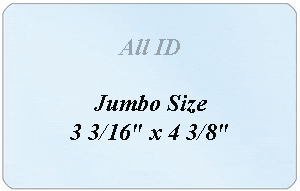 Brady 0605-2005 Jumbo Laminate: 3 3/16" x 4 3/8" - 10 mil 0605-2005