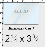 Brady 0609-2005 Business Card Laminate: 2 1/4" x 3 3/4" - 10 mil 0609-2005