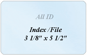 Brady 0611-2015 Index & File Card Laminate: 3 1/8" x 5 1/2" - 10 mil - "500 pack"