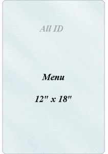 Brady 1205-4005 Menu Laminate: 12" x 18" - 7 mil 1205-4005