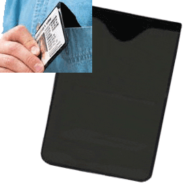 Brady 1835-1050 Magnetic Badge Card Holder - Horizontal ( 100 PACK ) 1835-1050