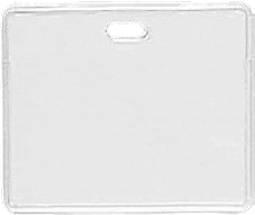 Brady 1840-5010 Strap Clip or Lanyard Badge Card Holder Keeps the ID Locked In - Horizontal ( 100 pack ) 1840-5010