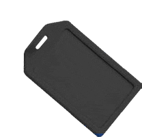 Brady 1840-6201 Rigid Luggage Tag Card Holder - Black 1840-6201