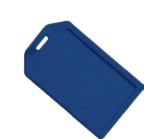 Brady 1840-6208 Rigid Luggage Tag Card Holder - White 1840-6208