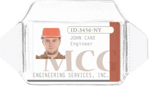 Brady 1840-7000 Vinyl 30 mil heavy-duty construction arm Band badge holder - Horizontal ( 100 Pack ) 1840-7000