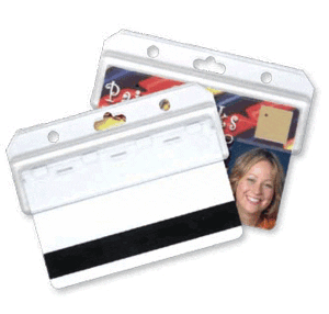 Brady 1840-8000 Easy-Access Card Holder - Clear ( 50 pack ) 1840-8000