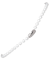 Brady 2130-1008 Small plastic bead chain ( 100 pack ) 2130-1008