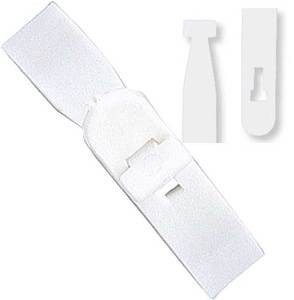 Brady 2430-1000 Semi-rigid vinyl "T" lock strap - Clear ( 500 pack ) 2430-1000