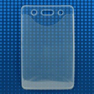 BRADY 106-N PURECLEA VERTICAL BADGE HOLDER, CLEAR EVA MATERIAL WITH SLOT & CHAIN HOLES (100 PACK ) 106-N