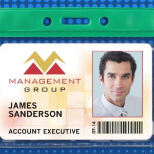 Brady 1820-1004 3 X 3 3/4 HORIZONTAL TOP-LOADER COLOR BAR - GREEN ( 100 PACK ) 1820-1004