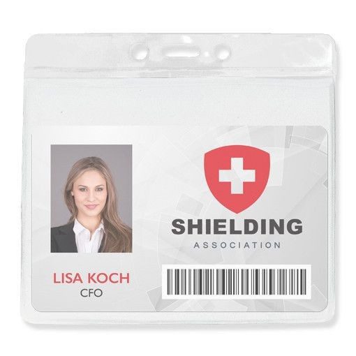 Brady 1820-1200 BADGE HOLDER, EXTRA LARGE CLEAR BAR VINYL BADGE HOLD ( 100 PACK ) 1820-1200