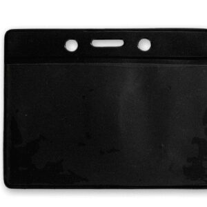 Brady 1820-2001 BADGE HOLDER, DATA/CREDIT CARD, BLACK BACK VINYL BADGE HOLDER, SLOT ( 100 PACK ) 1820-2001