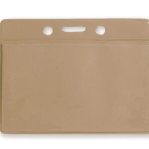 Brady 1820-2003 BROWN HORIZONTAL VINYL COLOR-BACK BADGE HOLDER ( 1000 PACK ) 1820-2003