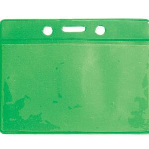 Brady 1820-2004 BADGE HOLDER, DATA/CREDIT CARD, GREEN BACK VINYL BADGE HOLDER, SLOT ( 100 PACK ) 1820-2004