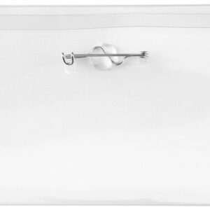 Brady 1825-2400 BADGE HOLDER, 3" ACETATE CONVENTION BADGE HOLDER W/NICKEL PLATED STEEL PIN BACK ( 100 PACK ) 1825-2400