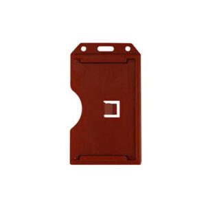 Brady 1840-3086 Red Rigid Plastic Vertical 2-Sided Multi-Card Holder ( 50 pack ) 1840-3086
