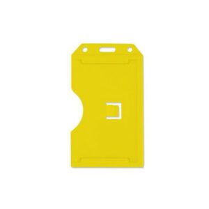 Brady 1840-3089 Yellow Rigid Plastic Vertical 2-Sided Multi-Card Holder ( 50 pack ) 1840-3089