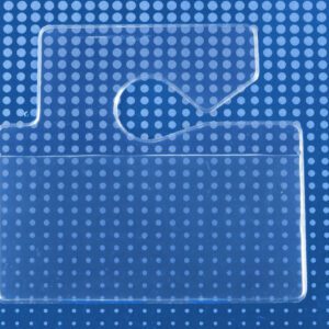 Brady 1840-3650 Clear Vinyl Horizontal Hangtag Holder ( 100 pack ) 1840-3650