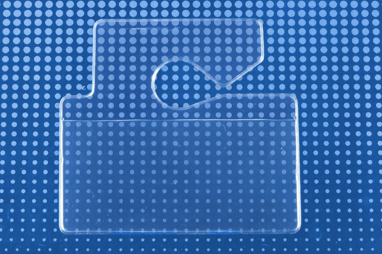 Brady 1840-3650 Clear Vinyl Horizontal Hangtag Holder ( 100 pack ) 1840-3650