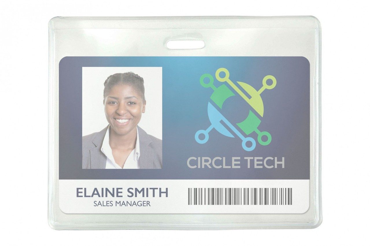 Brady 1840-5015 Vinyl Horizontal Proximity Card Holder with Frosted Back ( 100 pack ) 1840-5015