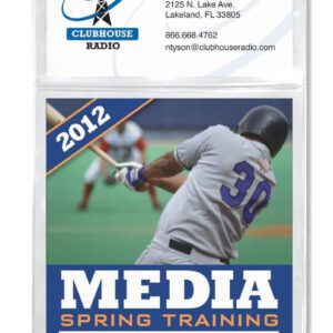 Brady 1840-5052 Clear Vinyl Vertical Event Size Holder ( 100 pack ) 1840-5052