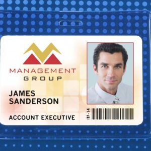 Brady 1840-5071 Vinyl Horizontal Anti-Print Transfer Proximity Card Holder ( 100 pack ) 1840-5071