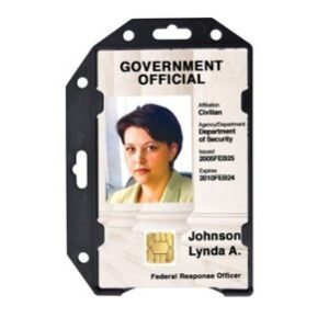 Brady 1840-5091 Black CardProtectors Rigid Shielded 1-Card Holder ( 50 pack ) 1840-5091