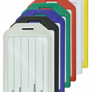 Brady 1840-6200 Frosted Rigid Plastic Luggage Tag Holder ( 100 pack ) 1840-6200