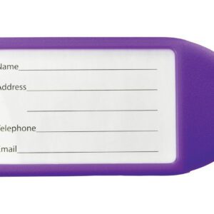 Brady 1840-6213 Neon Purple Rigid Plastic Luggage Tag Holder ( 100 pack ) 1840-6213