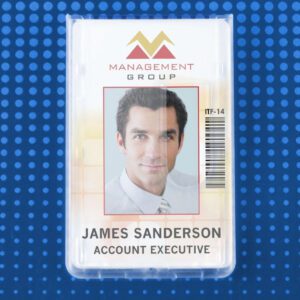 Brady 1840-6550 Frosted Rigid Plastic Vertical 2-Card Access Card Dispenser ( 50 pack ) 1840-6550