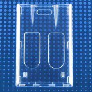 Brady 1840-6560 Rigid Wear Vertical 2-Card Badge Holder with Slot ( 50 pack ) 1840-6560