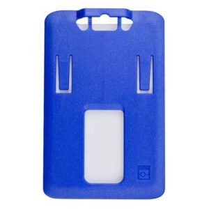 Brady 1840-6642 B-Holder Metallic Blue Rigid Plastic Vertical Holder ( 50 pack ) 1840-6642