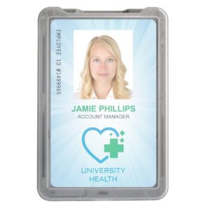 Brady 1840-6667 B-Holder Metallic Gray 3-Card Rigid Plastic Vertical Holder ( 50 pack ) 1840-6667