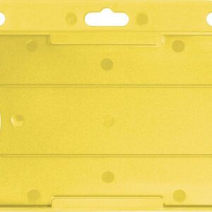 Brady 1840-8119 Yellow Rigid Plastic Horizontal Open-Face Card Holder ( 50 pack ) 1840-8119