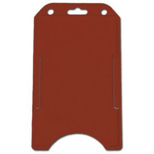 Brady 1840-8166 Red Rigid Plastic Vertical Open-Face Card Holder ( 50 pack ) 1840-8166