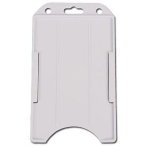 Brady 1840-8168 White Rigid Plastic Vertical Open-Face Card Holder ( 50 pack ) 1840-8168