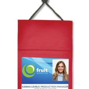 Brady 1860-2506 Red 3-Pocket Credential Wallet with Pen Compartments ( 25 pack ) 1860-2506