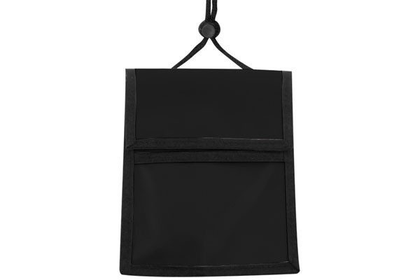 Brady 1860-3001 Black Nylon Multi-Pocket Credential Wallet with Neck Cord ( 25 pack ) 1860-3001