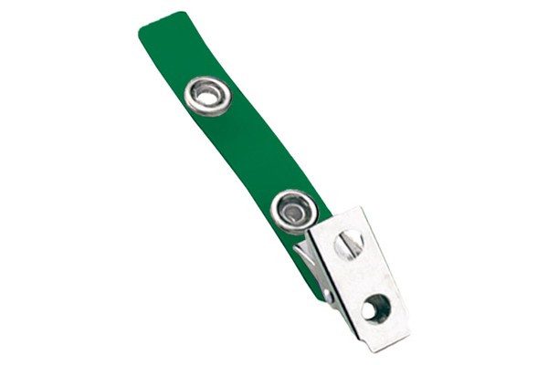 Brady 2105-2004 Green 2-Hole Colored Strap Clip ( 100 pack ) 2105-2004