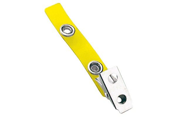 Brady 2105-2009 Yellow 2-Hole Colored Strap Clip ( 100 pack ) 2105-2009
