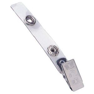 Brady 2105-3200 Clear Vinyl Strap Clip with NPS Embossed "U" Clip ( 500 pack ) 2105-3200