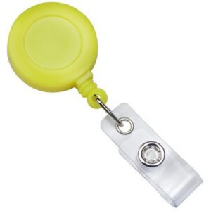 Brady 2120-3083 Neon Yellow Round Badge Reel ( 25 pack ) 2120-3083