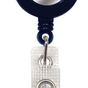 Brady 2120-4502 Blue Badge Reel with Silver Sticker, Reinforced Vinyl Strap & Spring Clip ( 25 pack ) 2120-4502
