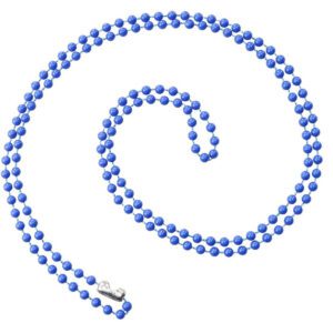 Brady 2130-4002 Royal Blue 38" Colored Neck Chains ( 100 pack ) 2130-4002