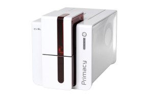 Evolis PM1H0HLBRS Primacy Simplex Expert Smart & Contactless Fire Red Printer with Evolis Elyctis Dual Smart Card and Contactless (IDENTIV chipset) Encoder, USB & Ethernet PM1H0HLBRS