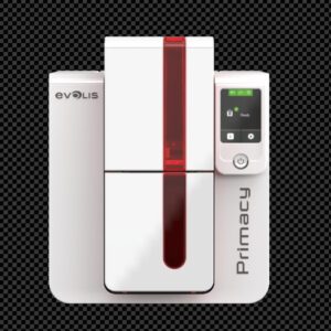 Evolis PM1H0T00RD Primacy Duplex Expert Smart Fire Red Printer with GEMPC USB-TR Smart Card Encoder, USB & Ethernet PM1H0T00RD
