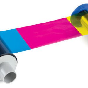 Fargo 84519 YMCKIKI: Full-color ribbon with two resin black and inhibitor panels 84519