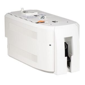 White electric stapler on a white background.